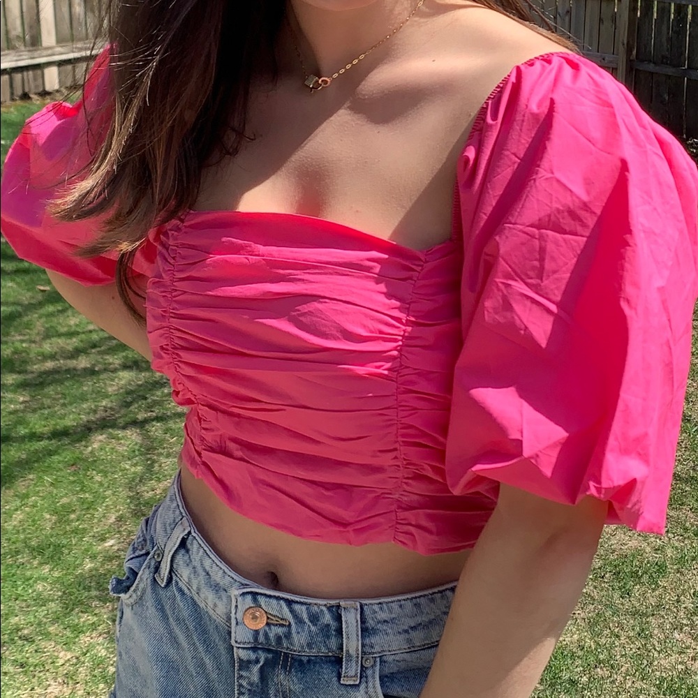 F21 Puff Sleeve Top